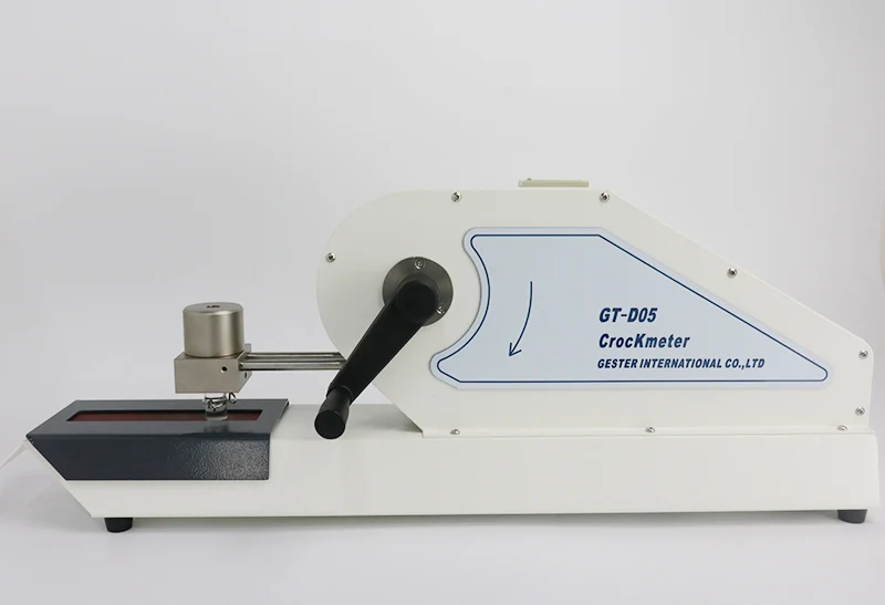 Crockmeter Manual GT-D05 para Pruebas de Solidez del Color a la Fricción en Seco y Húmedo