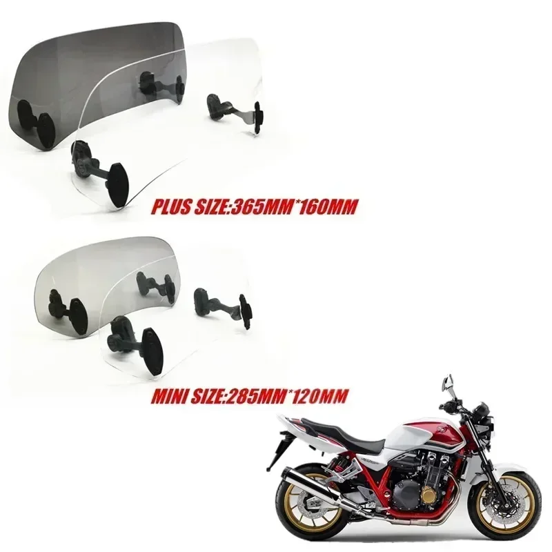 لهوندا CB1300 سوبر X-ADV 750 VFR800X فورزا 250 400X ارتفاع قابل للتعديل الزجاج الأمامي سبويلر منحرف الهواء دراجة نارية #2