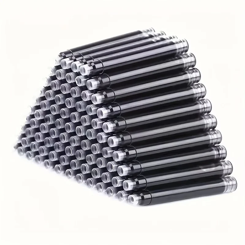 50 Tintenbeutel, 3,4 mm, Tintenpatronen für Füllfederhalter, 3,4 mm Nachfüllungen, Schreibwaren für Schule und Büro, Kaliber-Tintenpatronen für Tintenstifte, Bl – Detail 7
