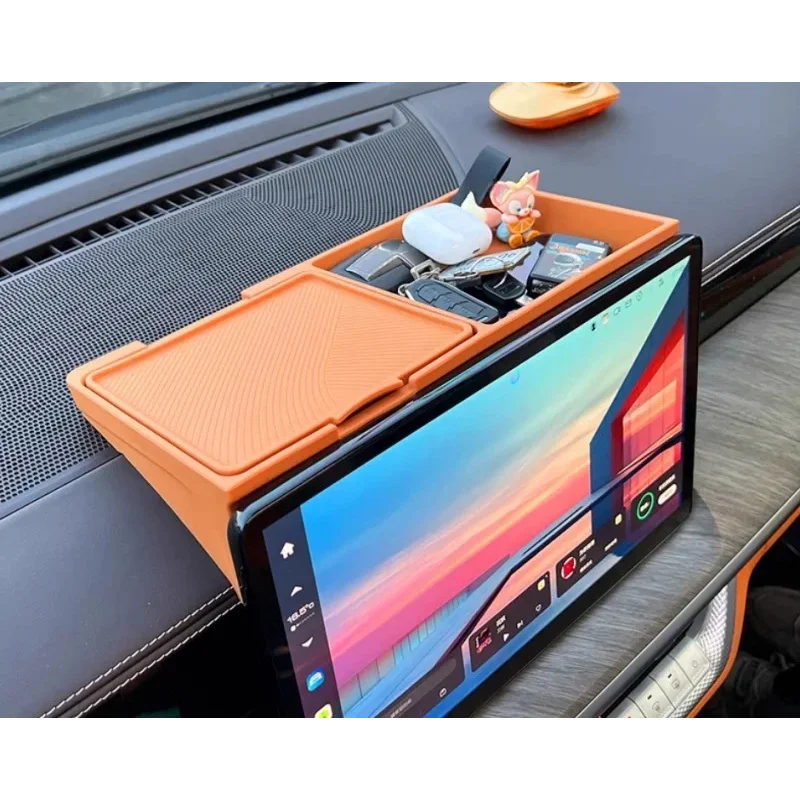 Car Central Control Screen Rear Storage Box  for Tank 500 Hi4-T Auto Interior Upgrade Parts