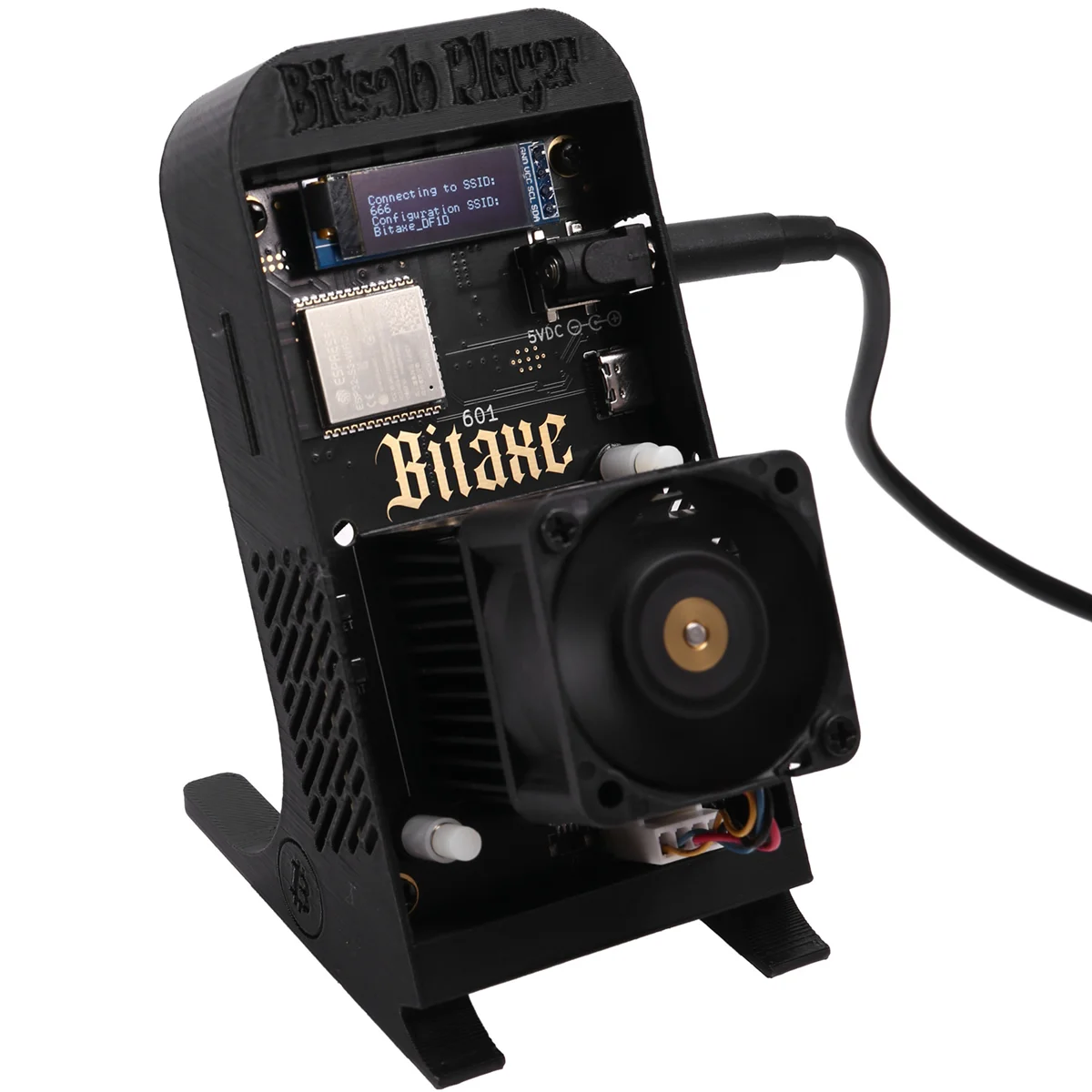 Горячая распродажа Bitaxe Gamma 601 Solo Miner с кронштейном 1,2TH/S BM1370 Asic Chip 18 Вт от Antminer S21 Pro Bitcoin BTC Miner EU Plug