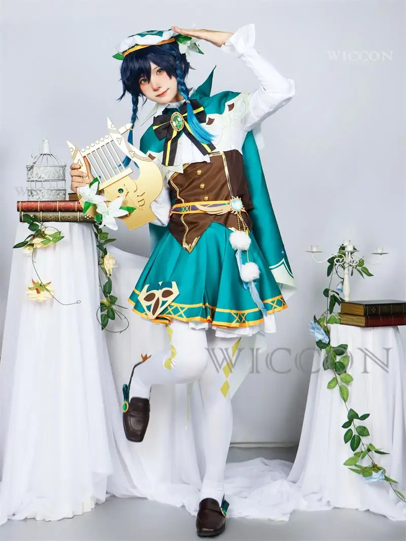 Genshin Impact Venti Costume Genshin Impact Venti Cosplay for Halloween Carnival Cosplay Costume