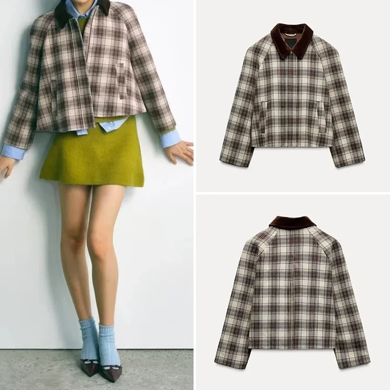 

Z Spring New Women's Sle Gauze Long Sve Cotton Jaet Coat Polyester Fiber ort Outerwear