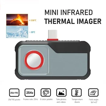 전기 수리용 적외선 열화상 카메라, 안드로이드 C타입 휴대폰,-20 °C ~ 550 °C, 256*192 픽셀