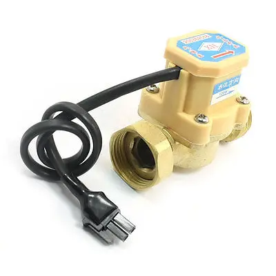 3/4PT M/F Thread Brass Water Flow Sensor Switch Flowmeter 0.75-5L/Min 120W 220V