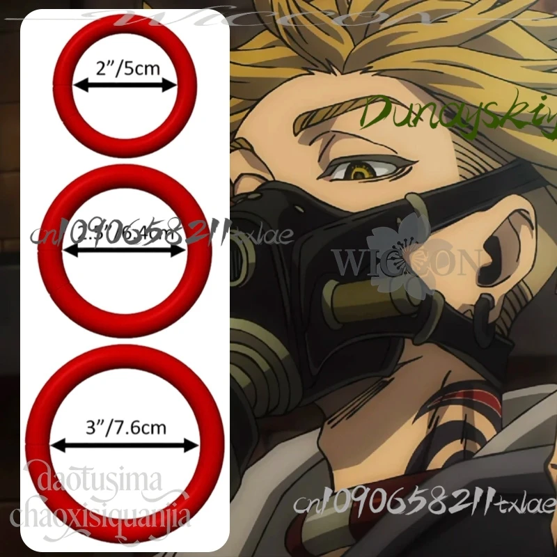 Anime GACHIAKUTA Cosplay Rudo Surebrec Riyo Reaper 3D pulsera de ácido poliláctico accesorios Manga anillo Navidad Halloween