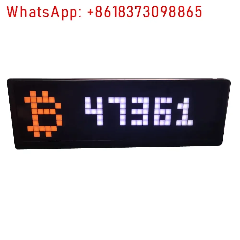 Цифровой дисплей на рынке валюты, дисплей цены в реальном времени, украшение для рабочего стола, подключение WIFI BTC ETH DOGE FIL