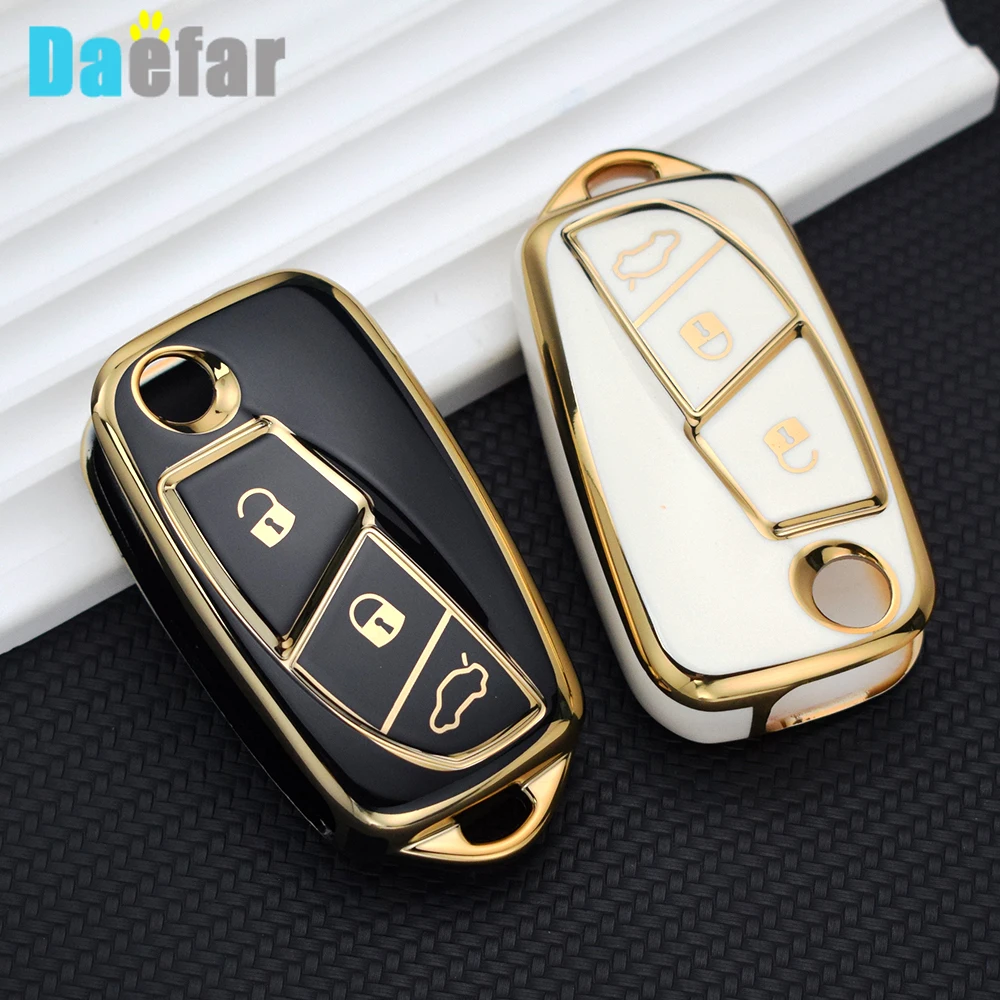 TPU 3 Buttons Car Key Case Cover for FIAT Panda Stilo Punto Doblo Grande Bravo 500 Ducato Minibus Key Shell Fob