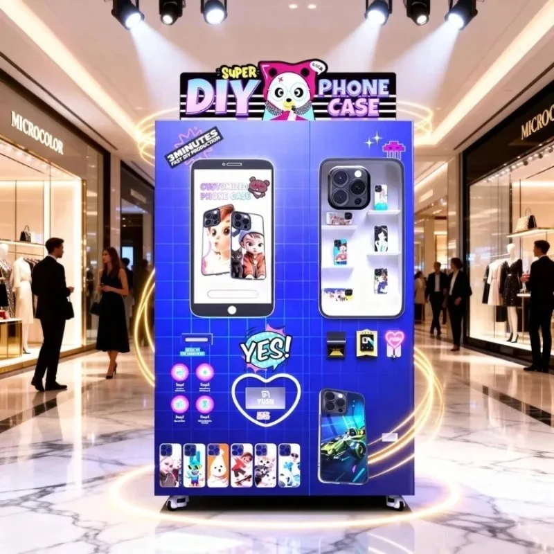 Automatic Custom Phone Case Printing Vending Machine Specialized Machines for DIY Personalized Phone Case Printing on Demand