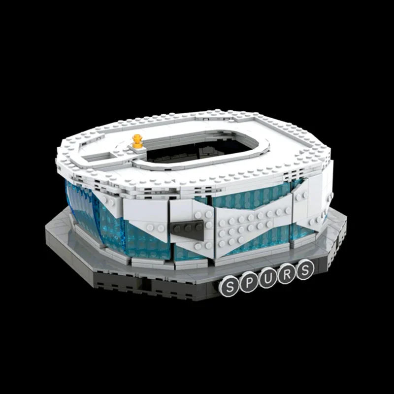 Futebol moc blocos de construção tottenham hotspur estádio tecnologia tijolos modulares modelo presentes brinquedos natal diy conjuntos montagem