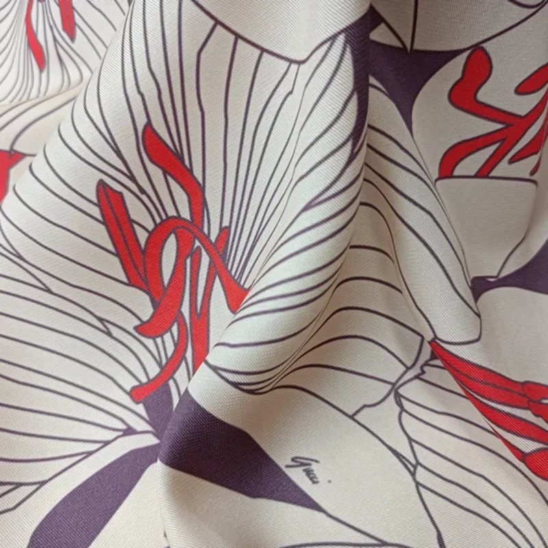 G Brand Series Latest Dress Printed Fabric Shirt Fashion Designer Fabric High-end Sewing Material for Dress Custom Cotton Cloth