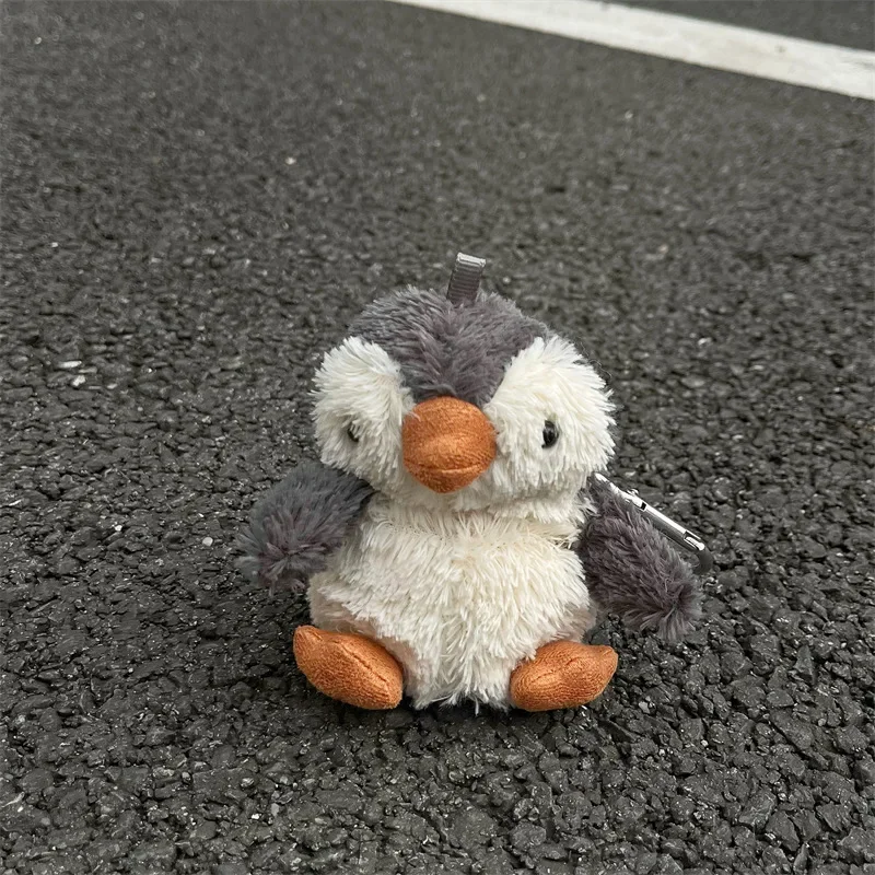 Funda de pingüino de peluche para AirPods 4 Airpod 1 2 3 Pro Pro2 auriculares Bluetooth caja de carga funda protectora para auriculares
