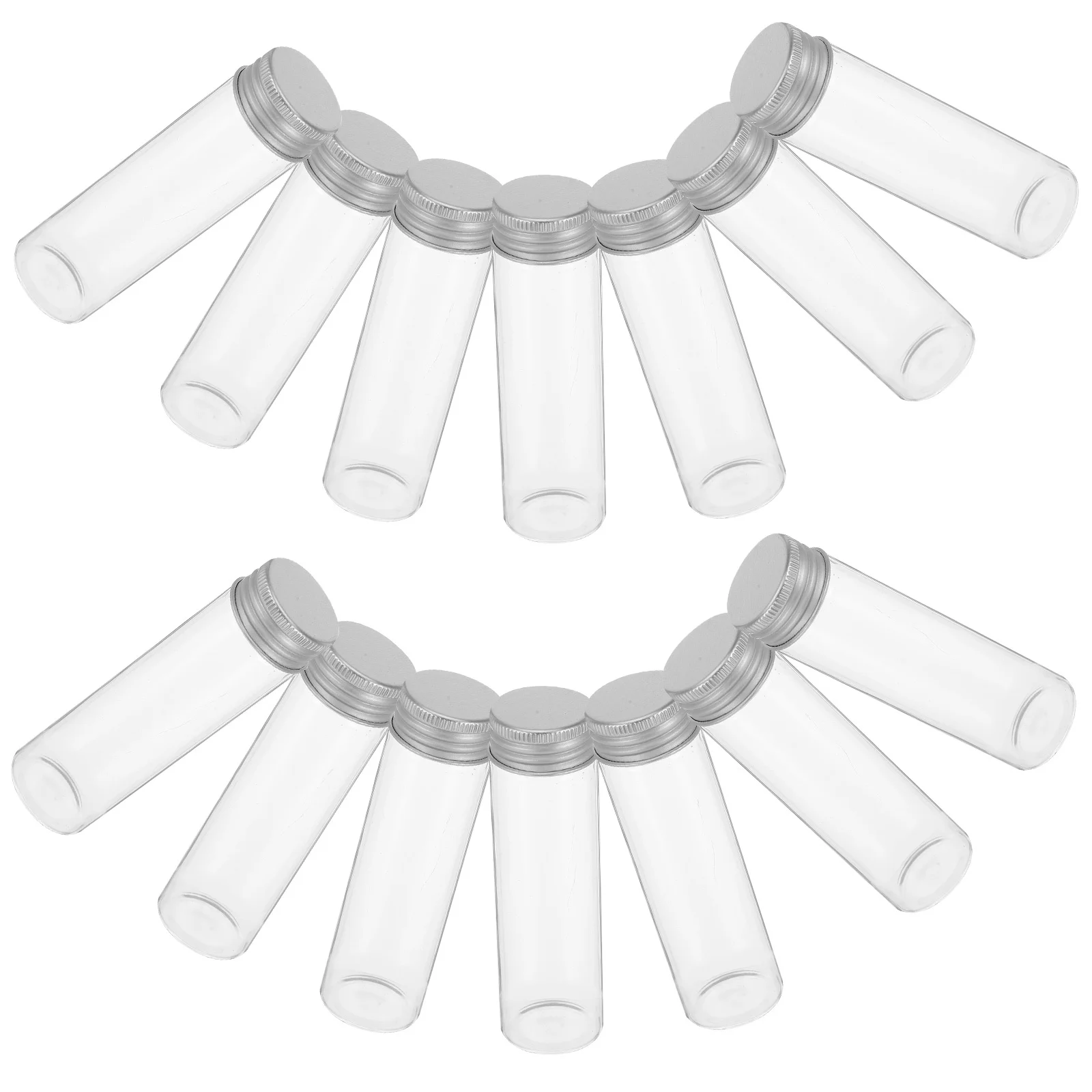 

30 Pcs Small Glass Bottles with Lids Mini Transparent Containers Empty Medicine