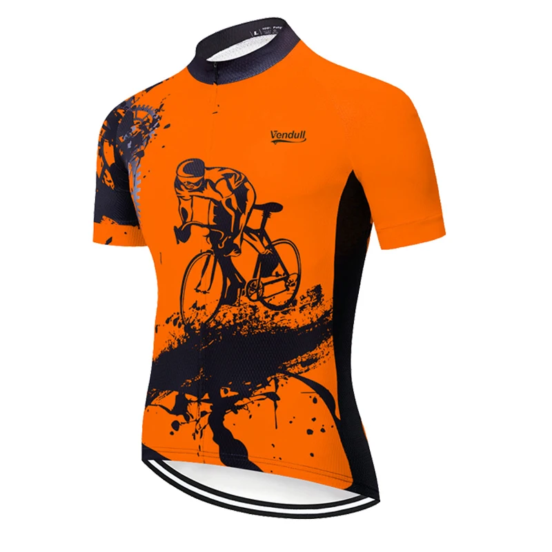 2024 Color Summer Men Short Sleeves Cycling Jersey Polyeste Clothing Quick Dry MTB Bicycle Mallot Ciclismo Shirts Bike Clothes