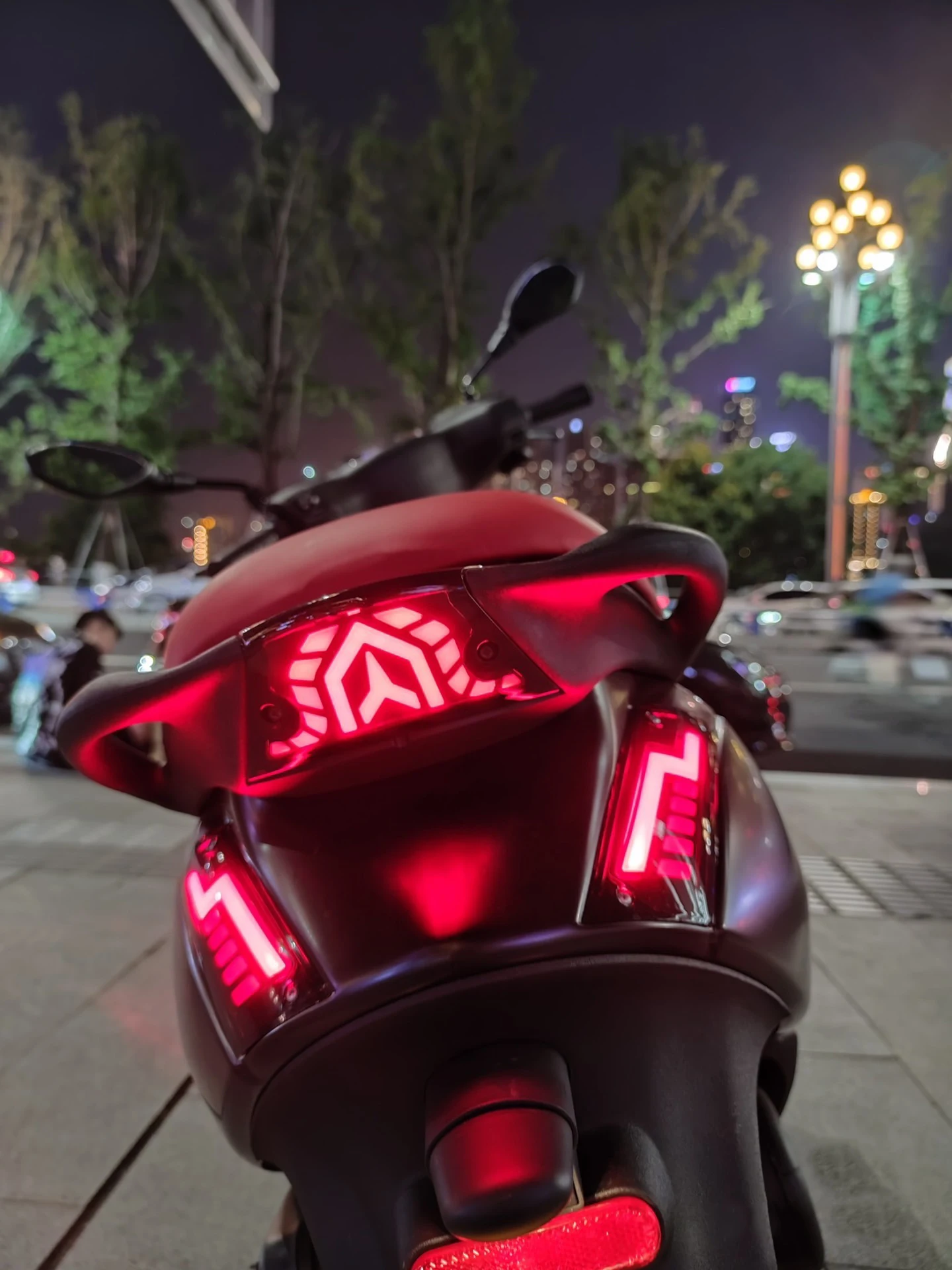 YIAALUX For Piaggio ZIP motorcycle modified flow LED taillights brake lights blackened smoked taillights accessories