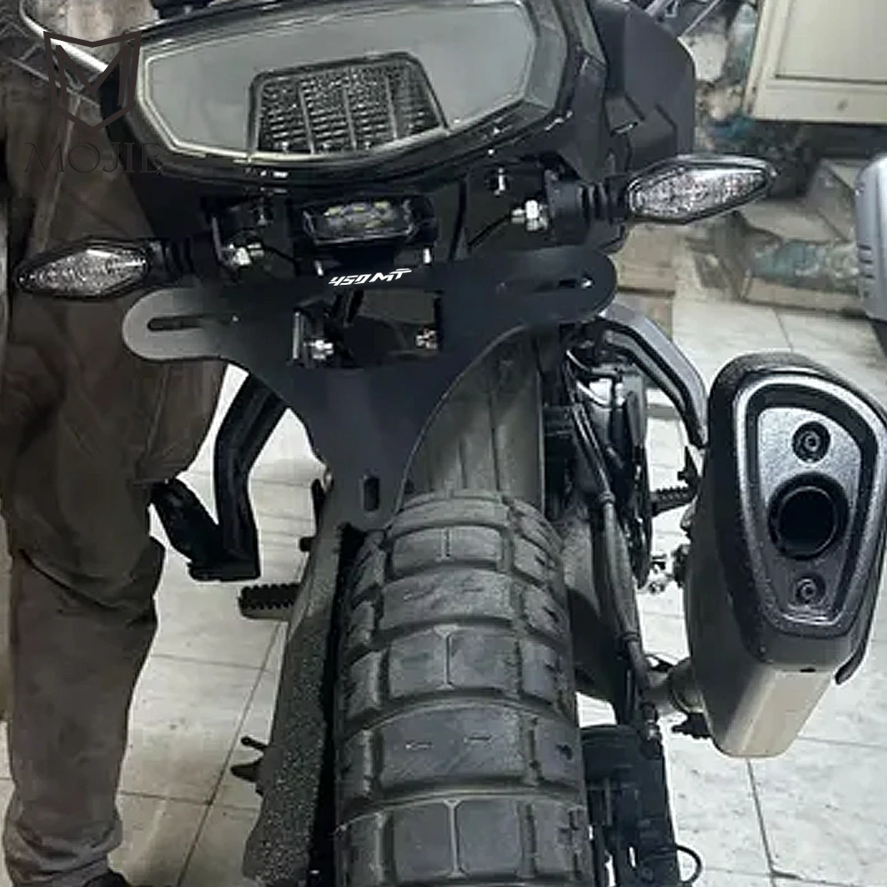 

MT450 Motorcycle License Plate Bracket Tail Tidy Fender Eliminator Number Holder Support For CFMOTO CF MOTO 450MT 450 MT MT 450