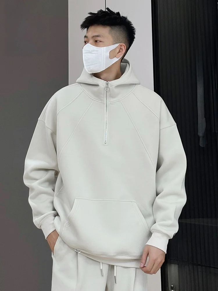 

PaulFrank Heavyweight Fce Hoodie Spring Autumn Zipper Loose Couple Sweatirt Youth Casual Cotton Polyester Blend