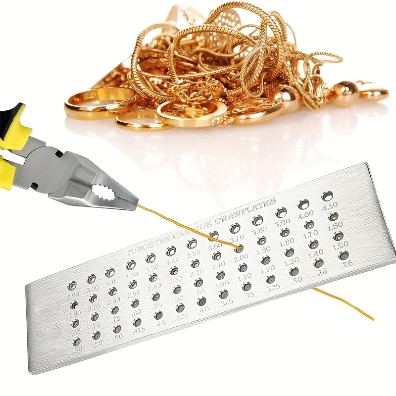 

Tungsten Carbide Wire Drawplates Round Shape Wire Drawplate Jewelry Making Tools Jewelry Tools Gold and Silver Wire Drawing