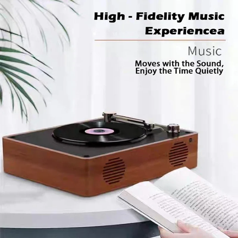 

Retro CD Player Bluetooth 5.0 Rechargeable Built-in Speaker HIFI Music Player USB Lossless Playback Infrared Remote Control