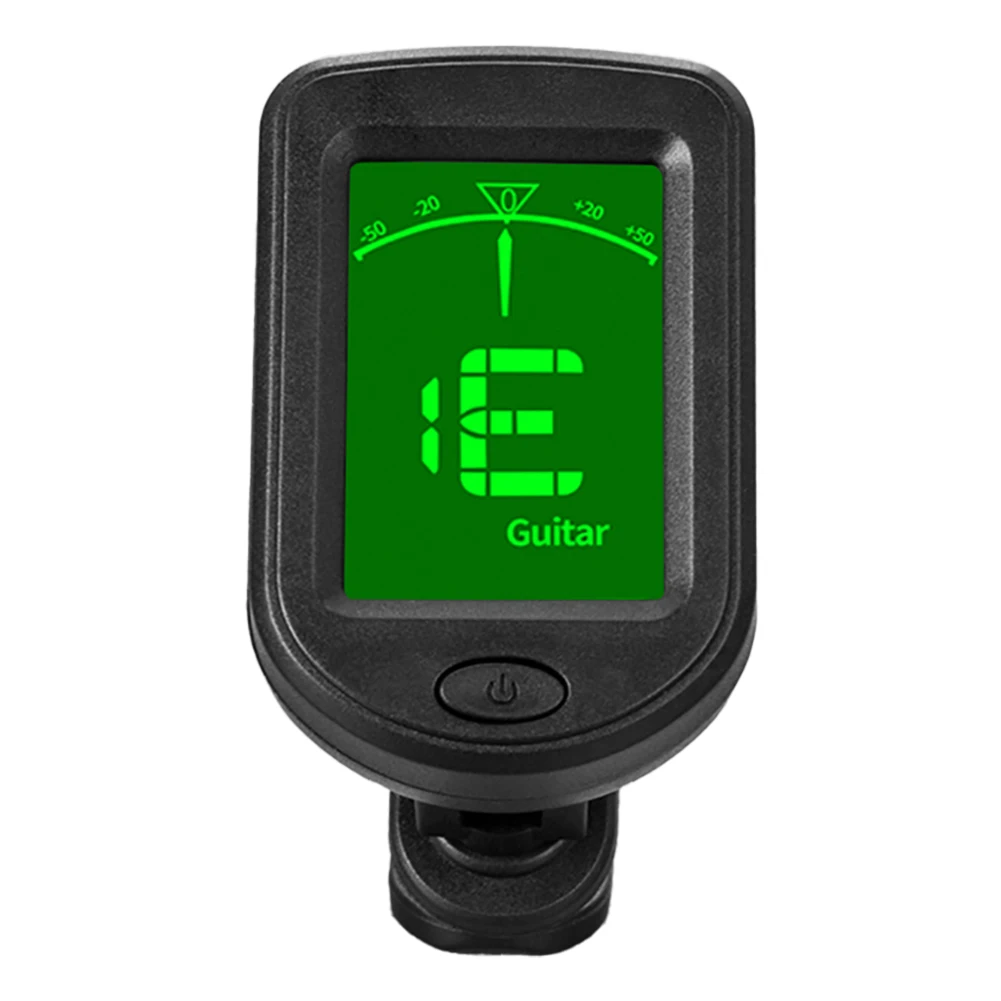 LCD Display Digital Clip-On Tone Tuner Clip-On Tuner Clip On Guitar Tuner for Guitar/Bass/Violin/Ukulele Chromatic Tuning Modes