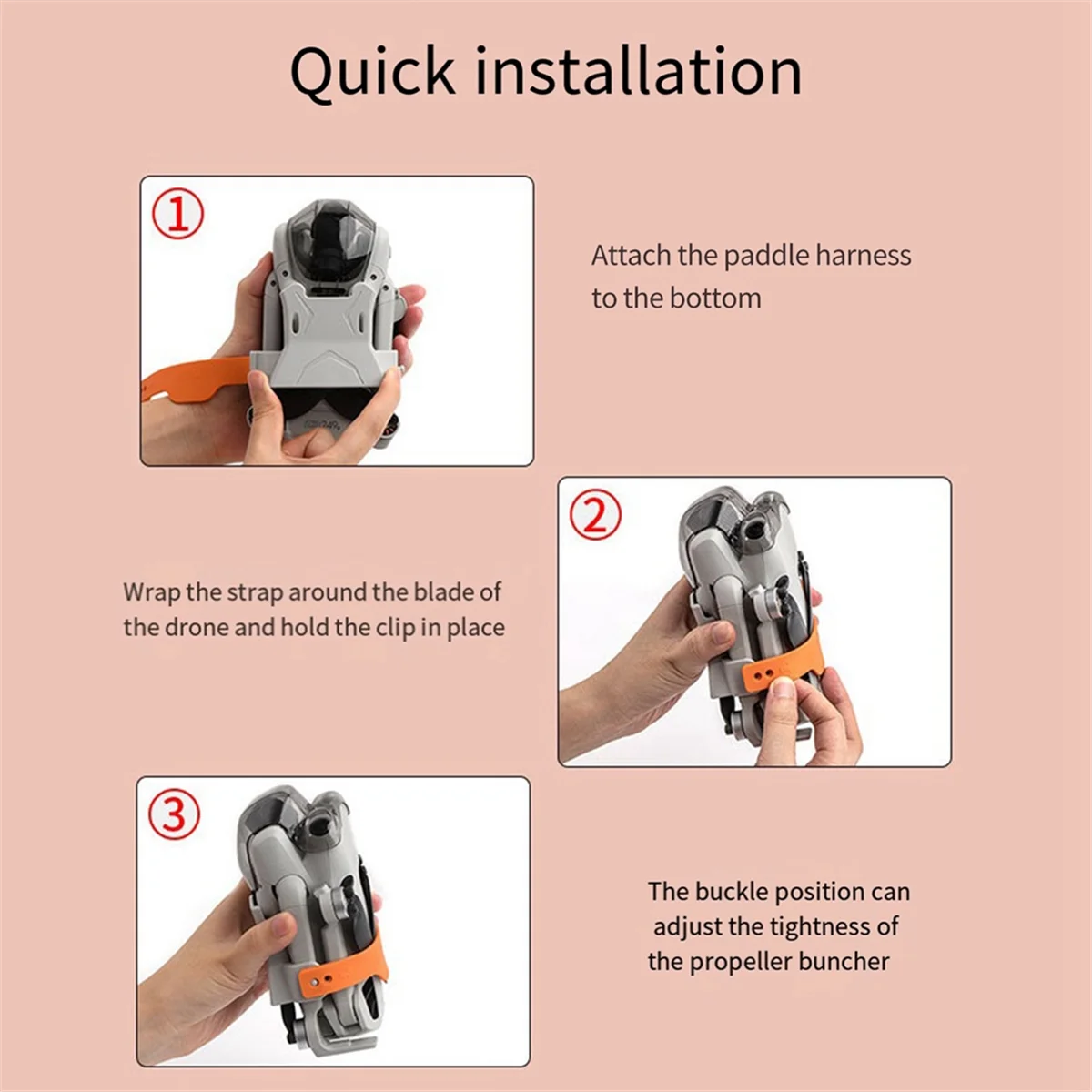 STARTRC for DJI Drone Mini4Pro Paddle Storage Fixer Multi-Functional Bundle Paddle Accessories,Light Gray