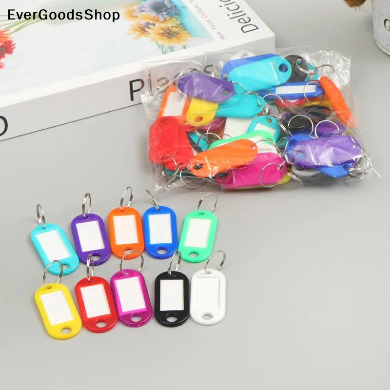 New 50 Pcs/Set Keys Tags Keys Chain-ID Tags Identifiers Keys Labels With Split Ring