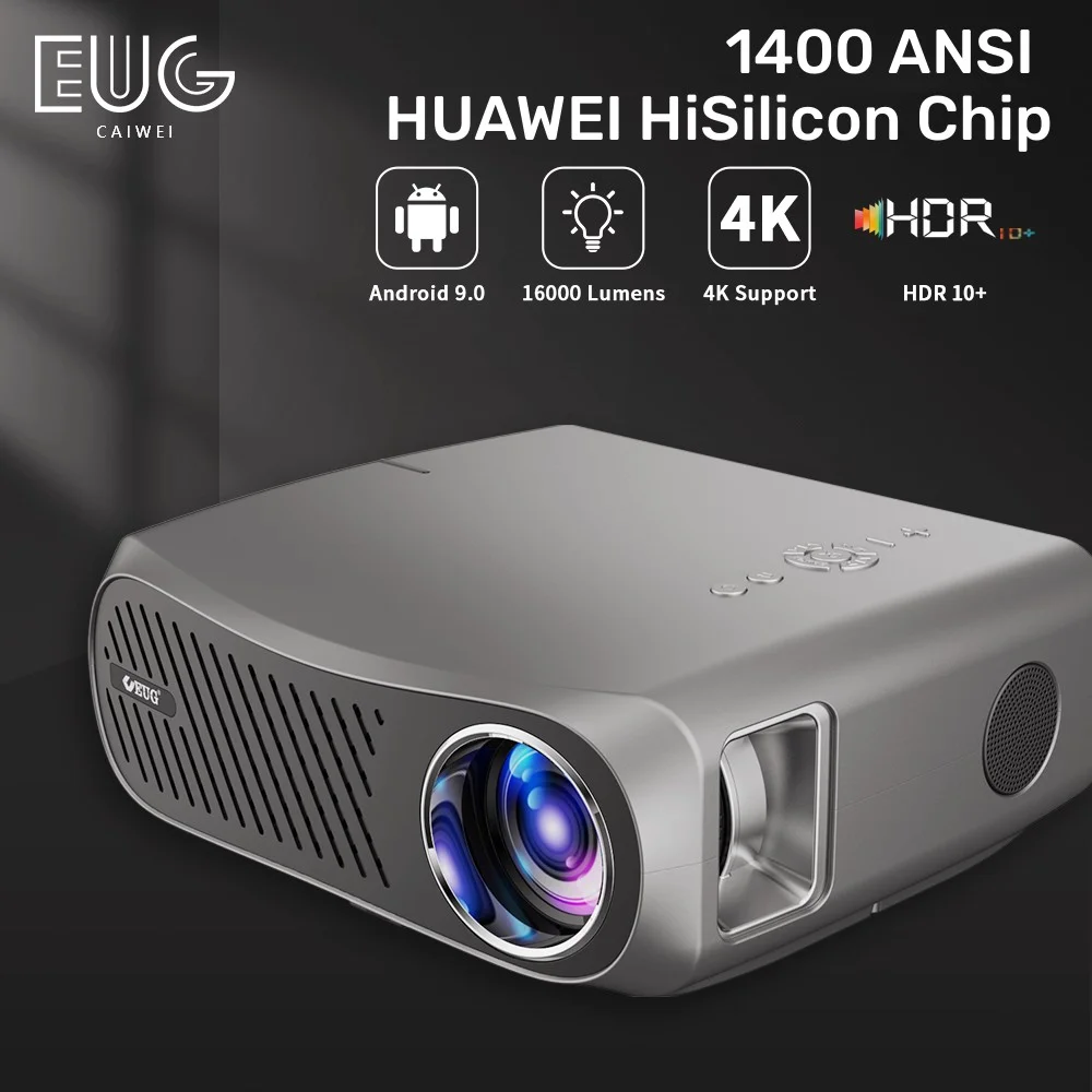 Projector 4k wifi Android 5G Full HD 1080P voor thuisfilm 15000 Lumen Videoprojectoren voor Home Theater Cinema Beamer 1400 ANSI