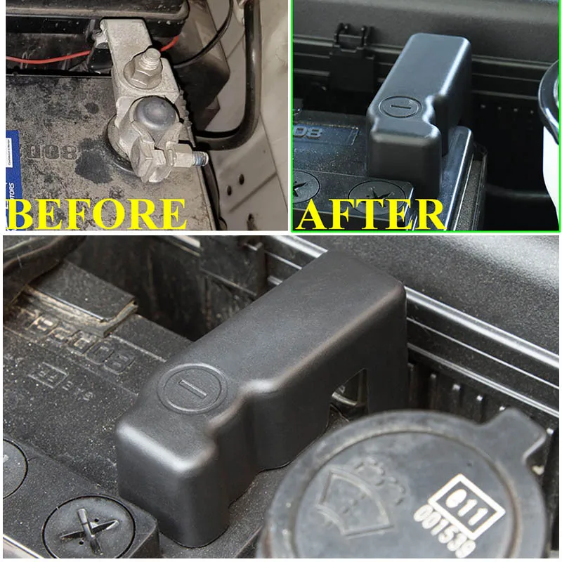 Battery Anode Negative Electrode Pole Terminal Protection Cover For Toyota Fortuner SW4 Innova Crysta Hilux 2015 2016 2017 2018