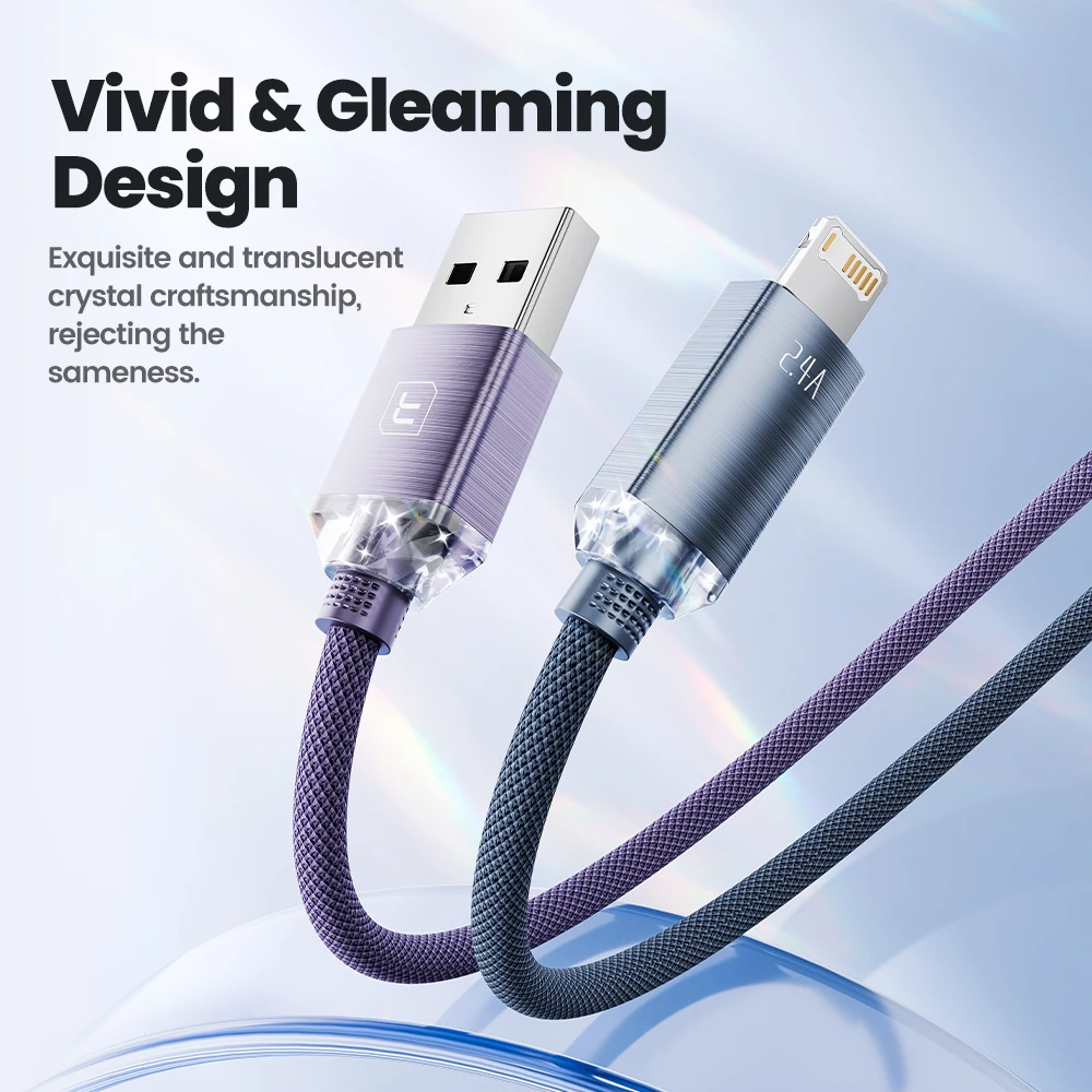 Toocki 2.4A USB Cable For iPhone 11 12 13 14 Pro Max Xs 7 8 Plus iPad Fast Charging Cord For iPhone Charge USB To IOS Data Wire image 3