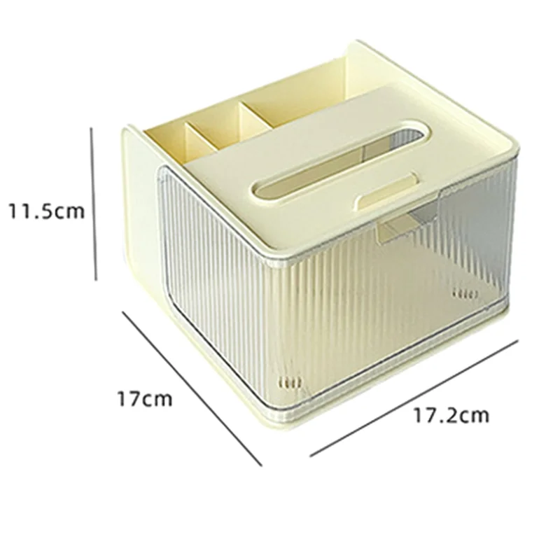 A20F-デスクトップリビングルーム多機能ティッシュボックスデスクトップ紙箱収納ボックス携帯電話ラックバスルームボックス