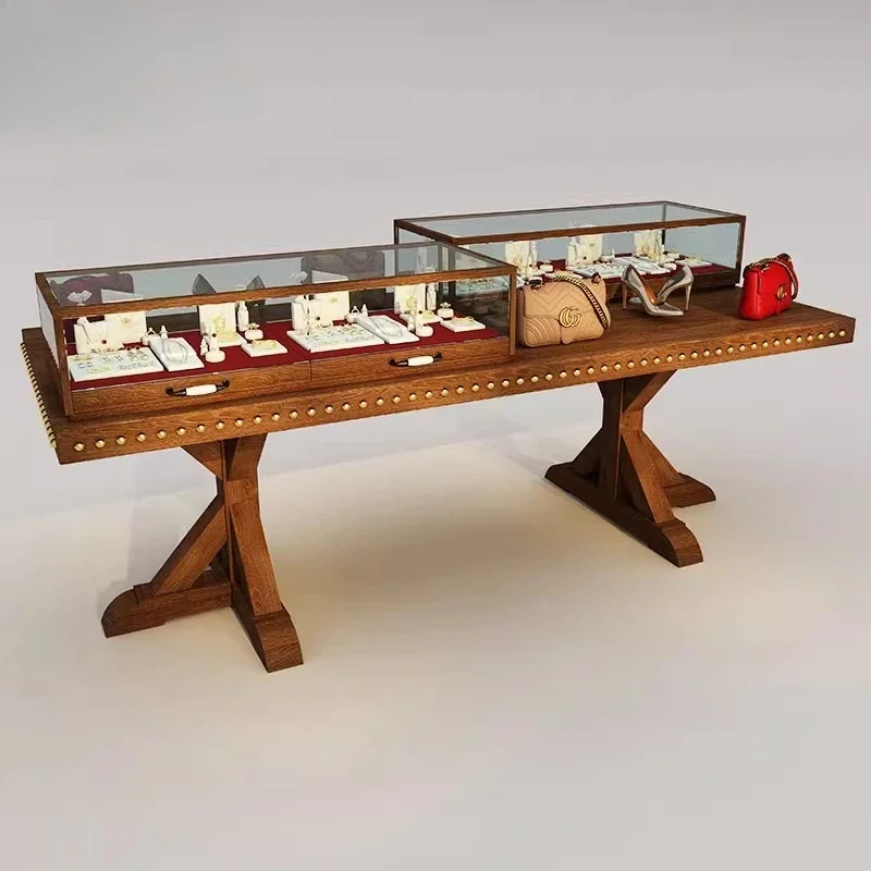 

Витрина-прилавок для демонстрации ювелирных изделий и одежды из стекла Nakajima