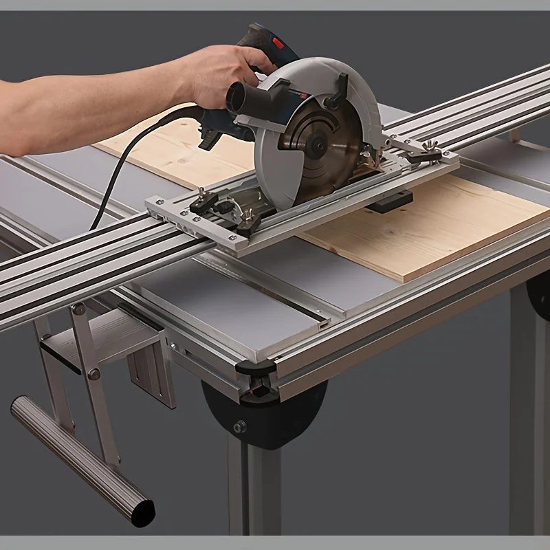 1Set For Circular Saw Guide Rail Tracks Lift Adjustment Straight Cutting and Woodworking Table Aluminum alloy Woodworking Tools