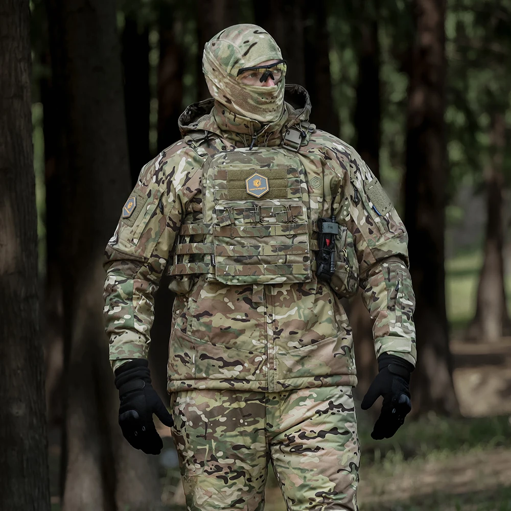 에머슨기어 블루 라벨 머스크-옥스 전술 코트 방풍 재킷 스포츠 아웃도어 캠핑 출퇴근 하이킹 사냥 인체공학적 EMB9756