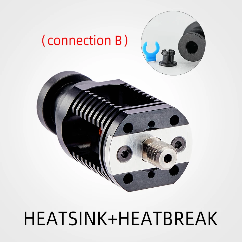 High Quality 24V 60W V6 Ceramic Heating Core Hotend 0.4mm Steel Nozzle Compatible with E3D V6 Vrono 3D Printer