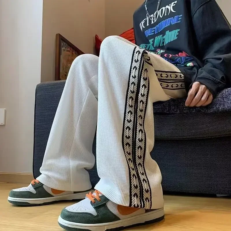 

Spring Summer New Men's Jogging Sports Pants Japanese Korean Fashion Casual Baggy Pants Streetwear Hip Hop Men Clothing Y2k