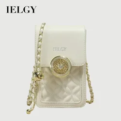 IELGY - Fashionable Crossbody Bag with Adjustable Shoulder Strap and Stylish Chain - Cell Phone Bag for Women