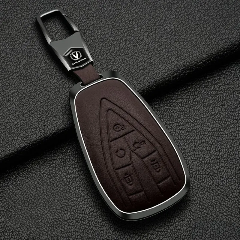 Remote Key Cover Key Case For Changan UNI T CS75 Plus CS55 Plus UNI S CS35 Plus Max Zinc Alloy Full Cover Anti Fall Accessories