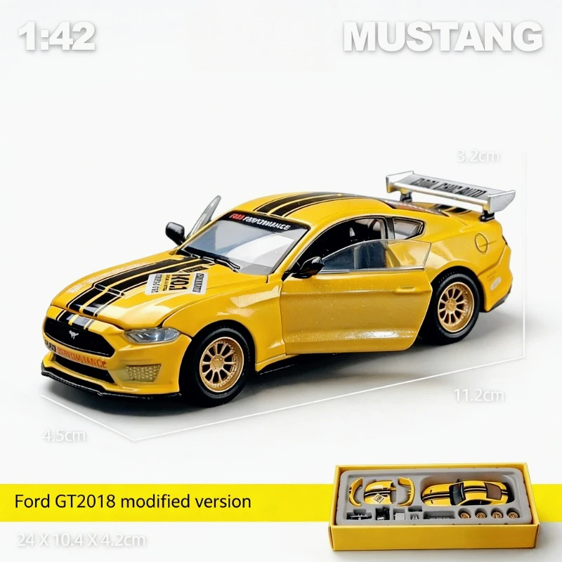 

Масштабная модель Mustang 1:43 из сплава, сборная, для самостоятельной сборки, коллекционная, украшение, подарок на день рождения, в оригинальной упаковке.
