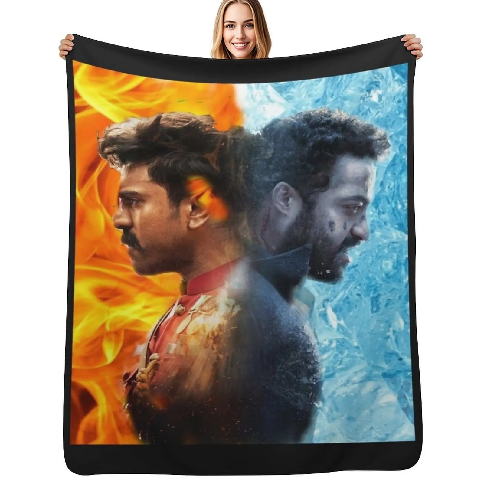 

rrr full movie RRR Poster Throw Blanket Baby Summer Blankets