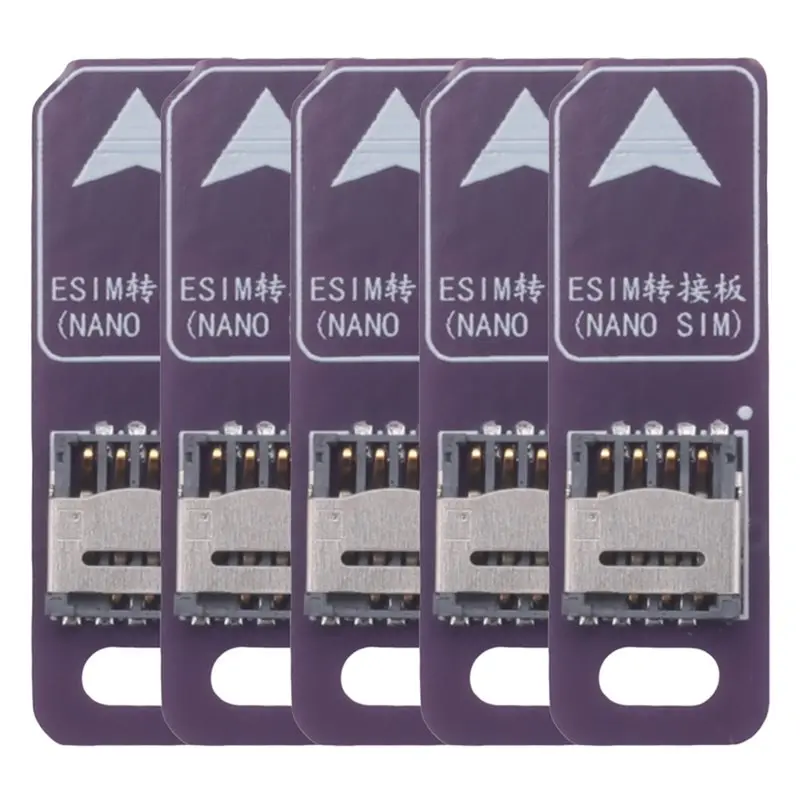 N36R-ESIM Card Adapter Conversion Board ESIM To Nano SIM ESIM Lab Test Solderless Cable 5X 6Mm Chips