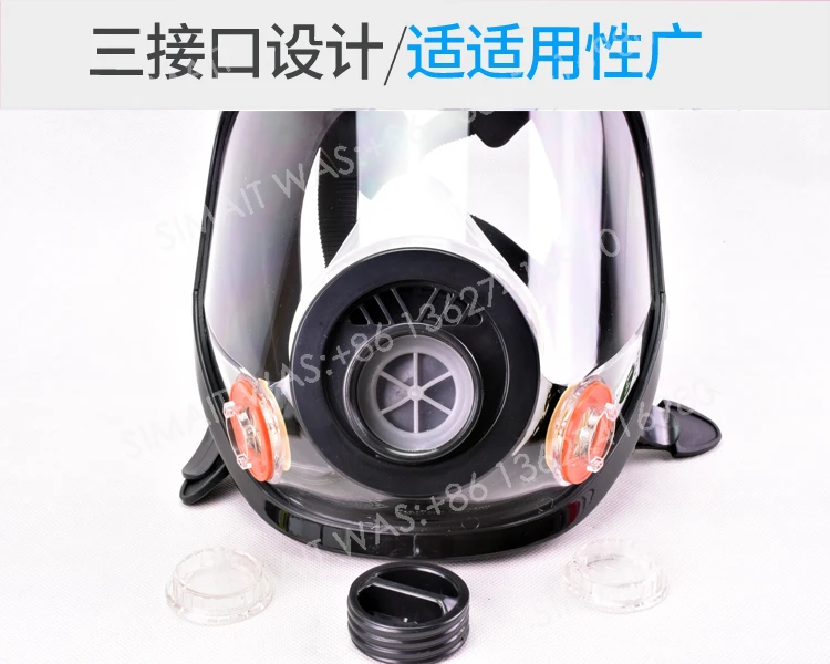 Silicone Full Face Mask | Air Supply   for Painting, Anti-Dust & Chemical Protection
