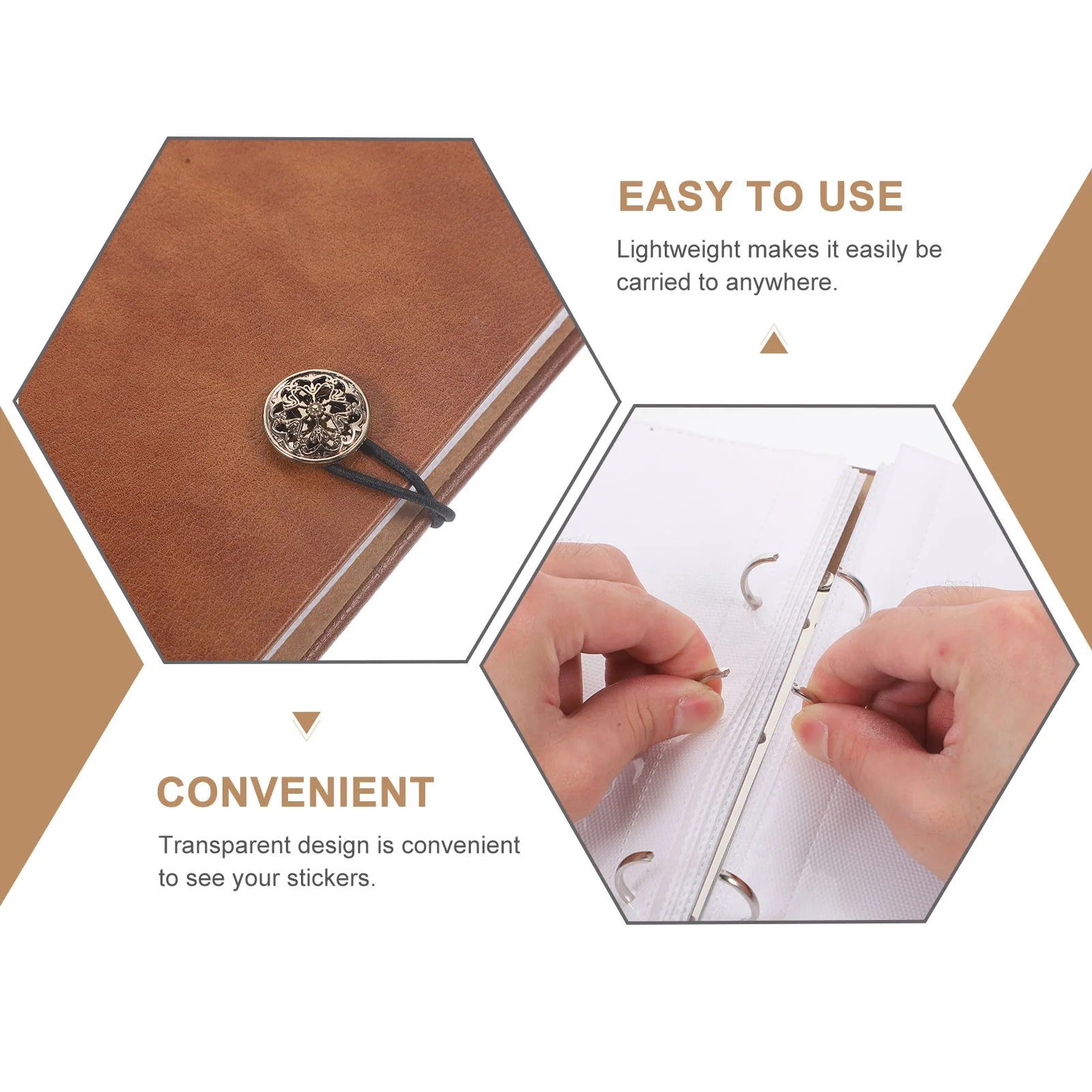 

40 Pages Book 5 Collection Book Coin Pages Brown Coin Holders Album Currency Holder Protective Storage