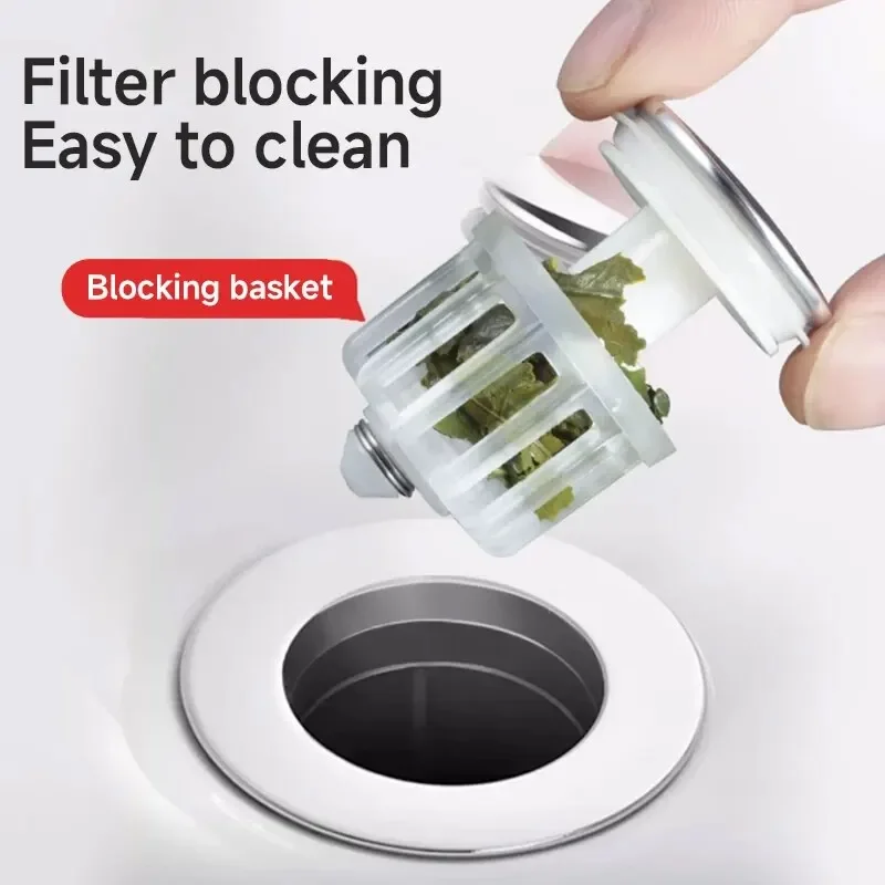 Universal Basin Pop-up Drain Filter Wash Basin Hair Sink Strainer Kitchen Bathtub Stopper Shower Plug Bathroom Tool image 5