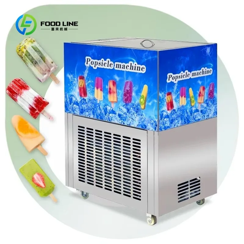 2 Mould 6 Mold Stainless Steel Hard Lolly Maker Milk Chocolate Ice Cream Popsicle Make Machine with Stick
