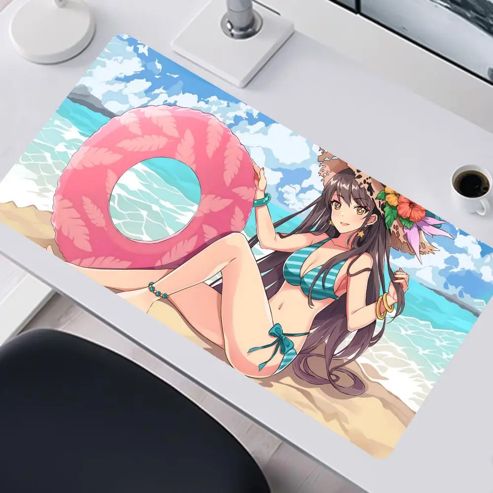 Vocaloid Rubber Girl Sexy Mouse Pad Mouse Gamer Gaming Pad Office Accessories for Desk Mat kawaii Mousepad Mats Keyboard Mause C