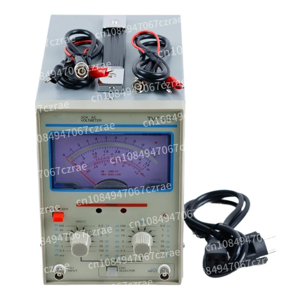 TVT-322 Dual Needle Millivolt Meter Dual Channel AC Millivolt Meter Dual Channel 300uV-100V