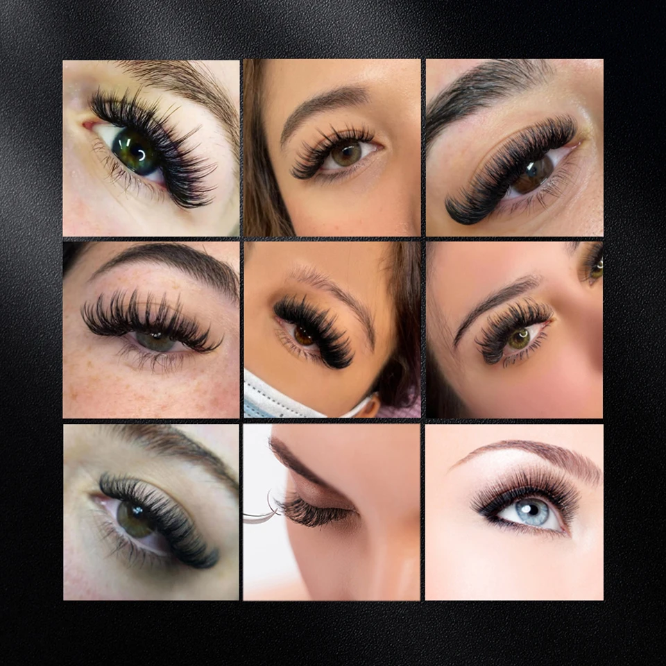 Lash professor schnelles Schiff 16 Reihen/Gehäuse 5 ~ 25mm Mix Premium natürlichen synthetischen Nerz individuelle Wimpern verlängerung klassische Volumen Wimpern