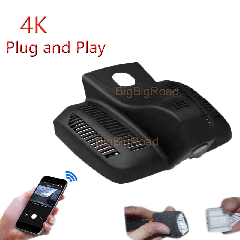 Cámara de salpicadero DVR para coche, grabadora de vídeo 4K Plug And Play para Mercedes Benz CLS clase CLS260 CLS300 E53, versión alta 2020 2021, Wifi