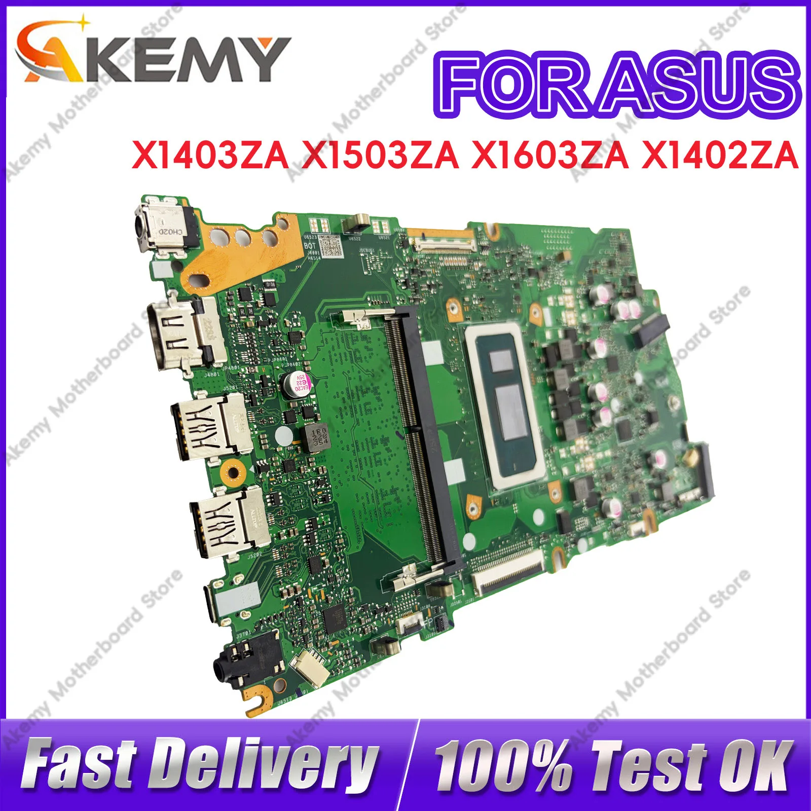 Placa base para ordenador portátil X1403ZA para ASUS VivoBook X1403Z X1503ZA X1603ZA X1402ZA X1502ZA X1602ZA con procesador de 12.ª generación I3 i5 i7