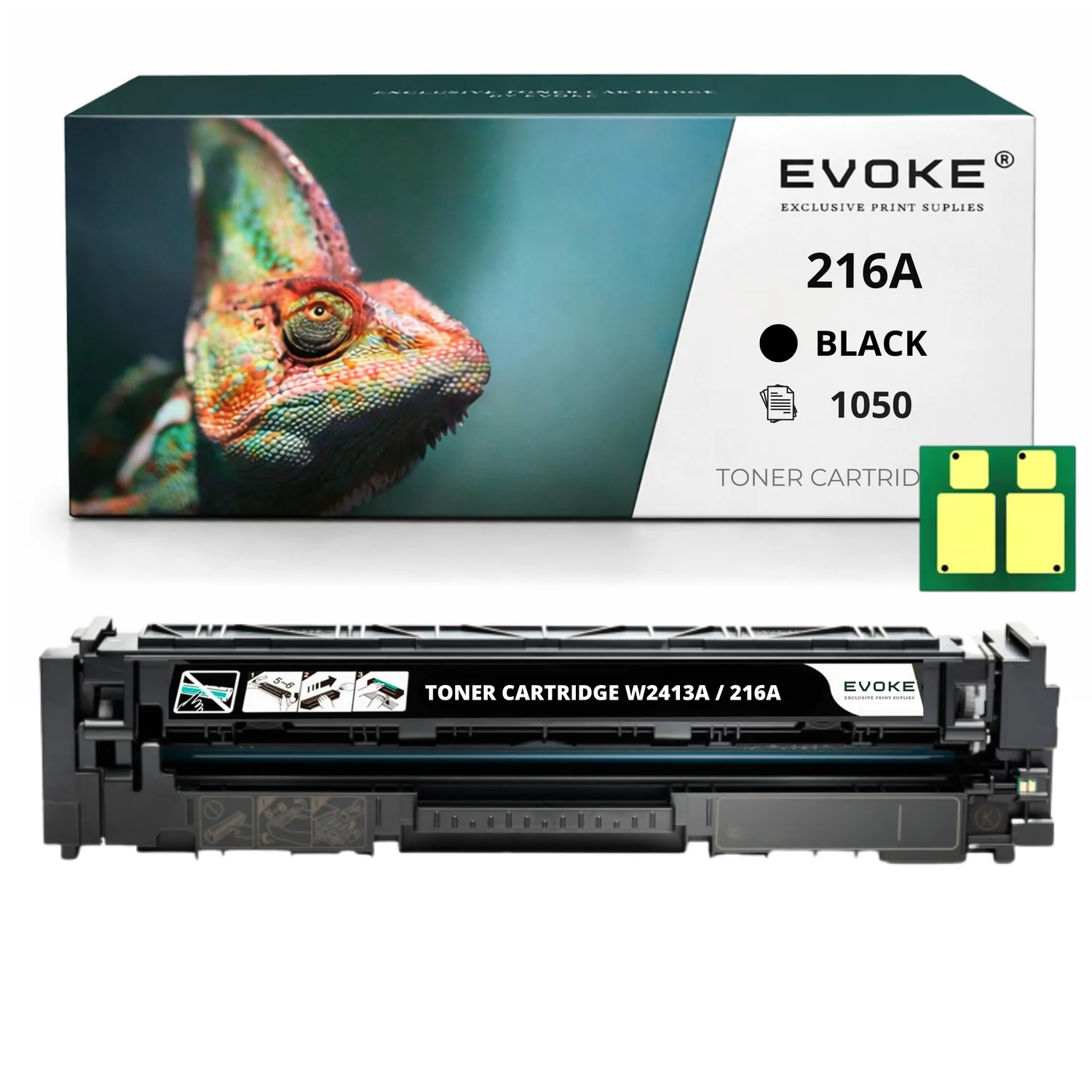 Evoke Compatibele Toner voor HP W2410A 216A Zwart met Chip 1050 Pagina's M155Nw M182N M183Fw